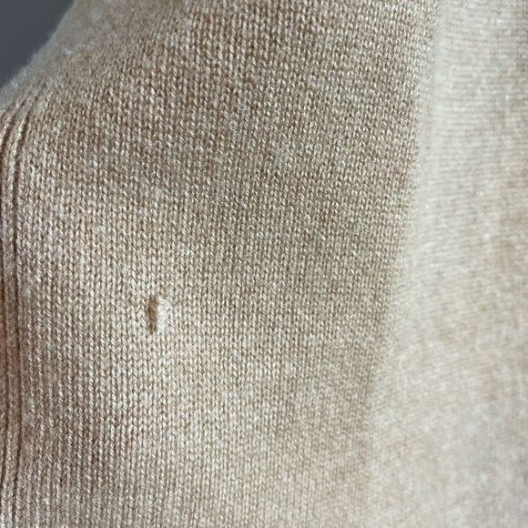 Vince Wool Cashmere Camel Tan Long Sleeve Tie Sweater Dress | SZ S - Picture 7 of 14